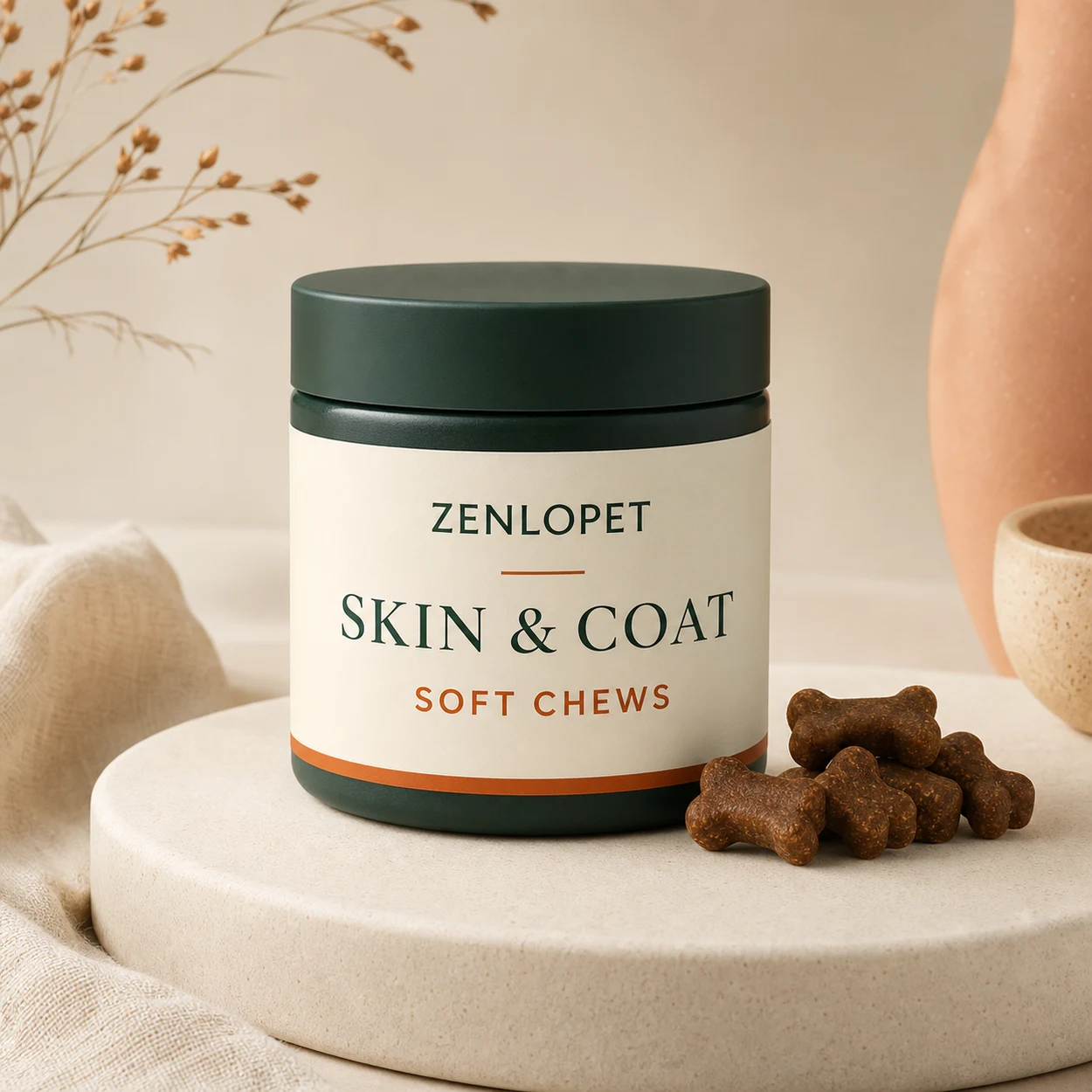 Skin & Coat Soft Chew private label concept