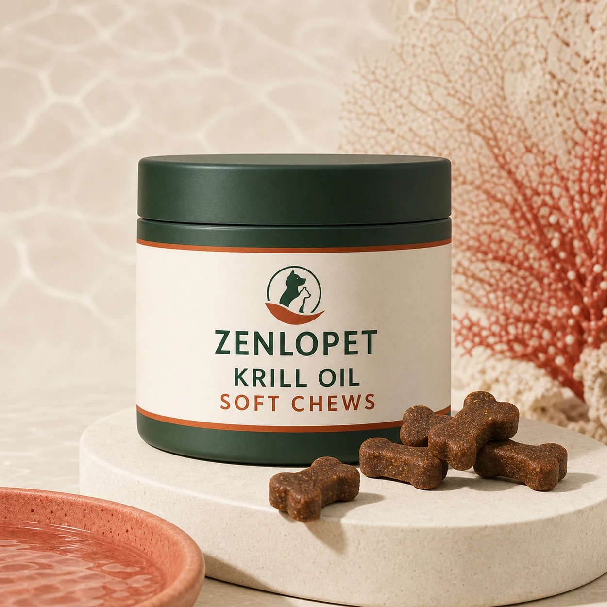 Krill Oil Soft Chew private label concept