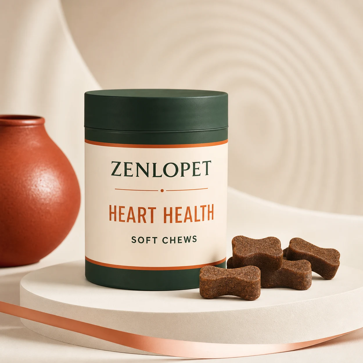 Heart Health Soft Chew OEM pet supplement concept