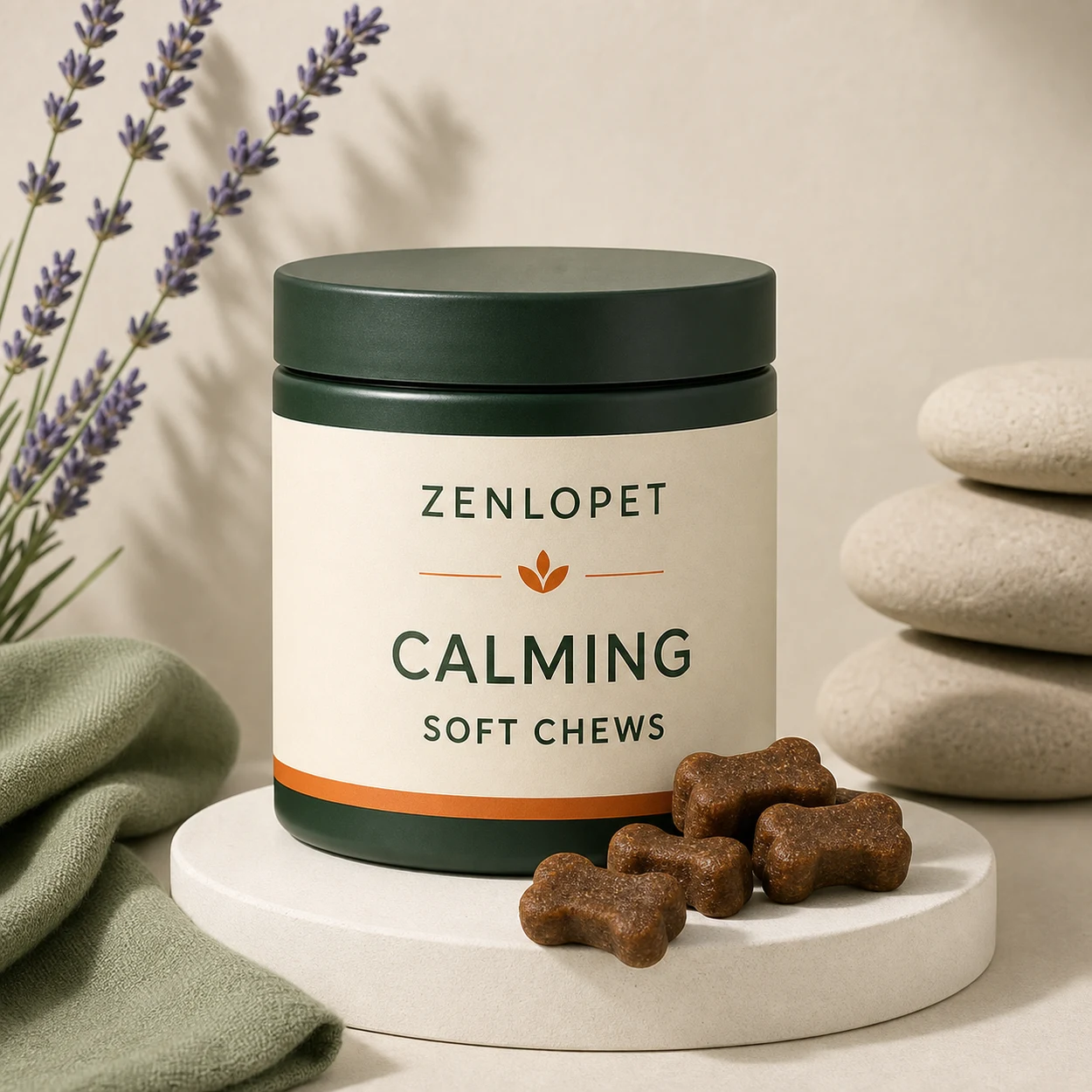 Calming Soft Chew OEM pet supplement concept