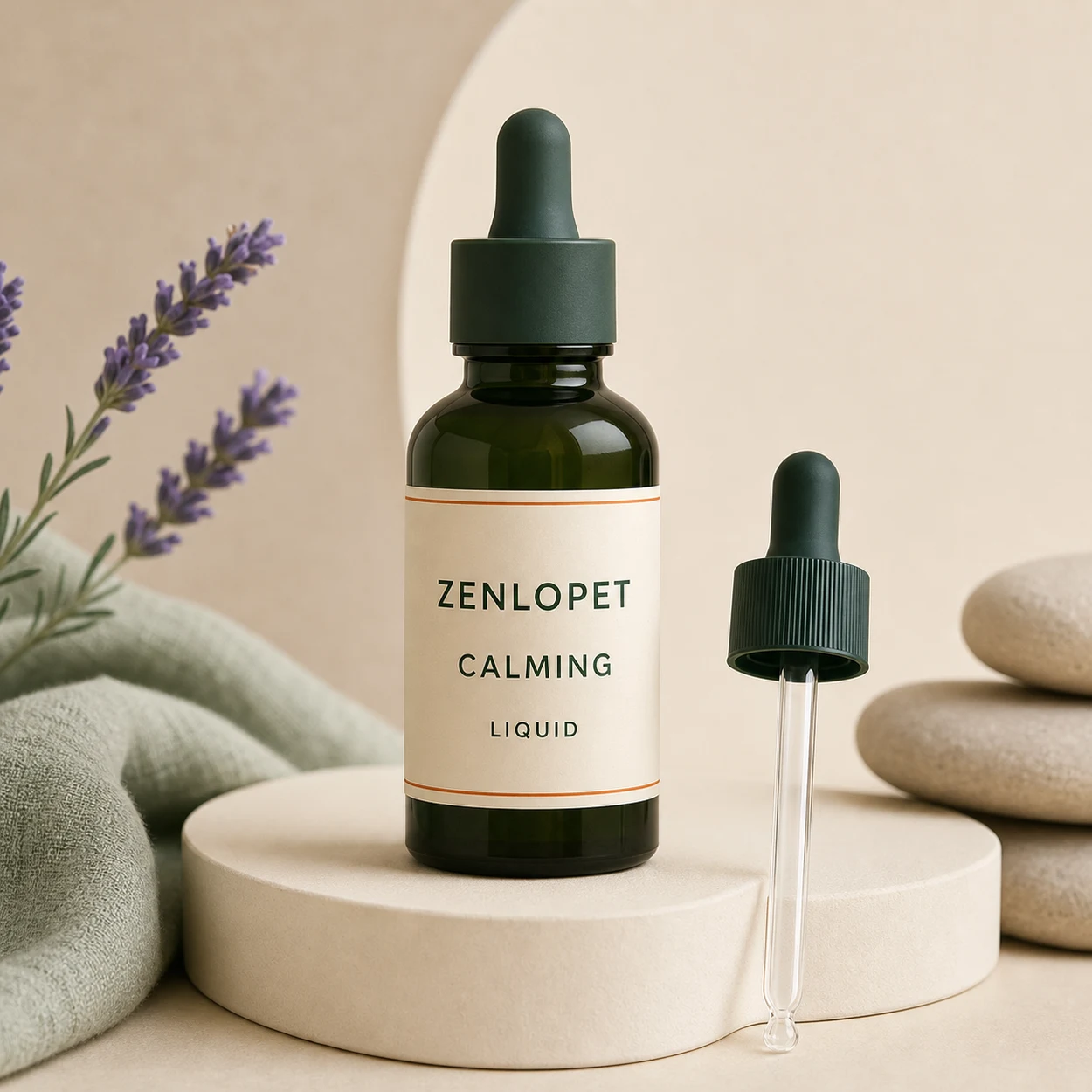 Calming Liquid OEM pet supplement concept