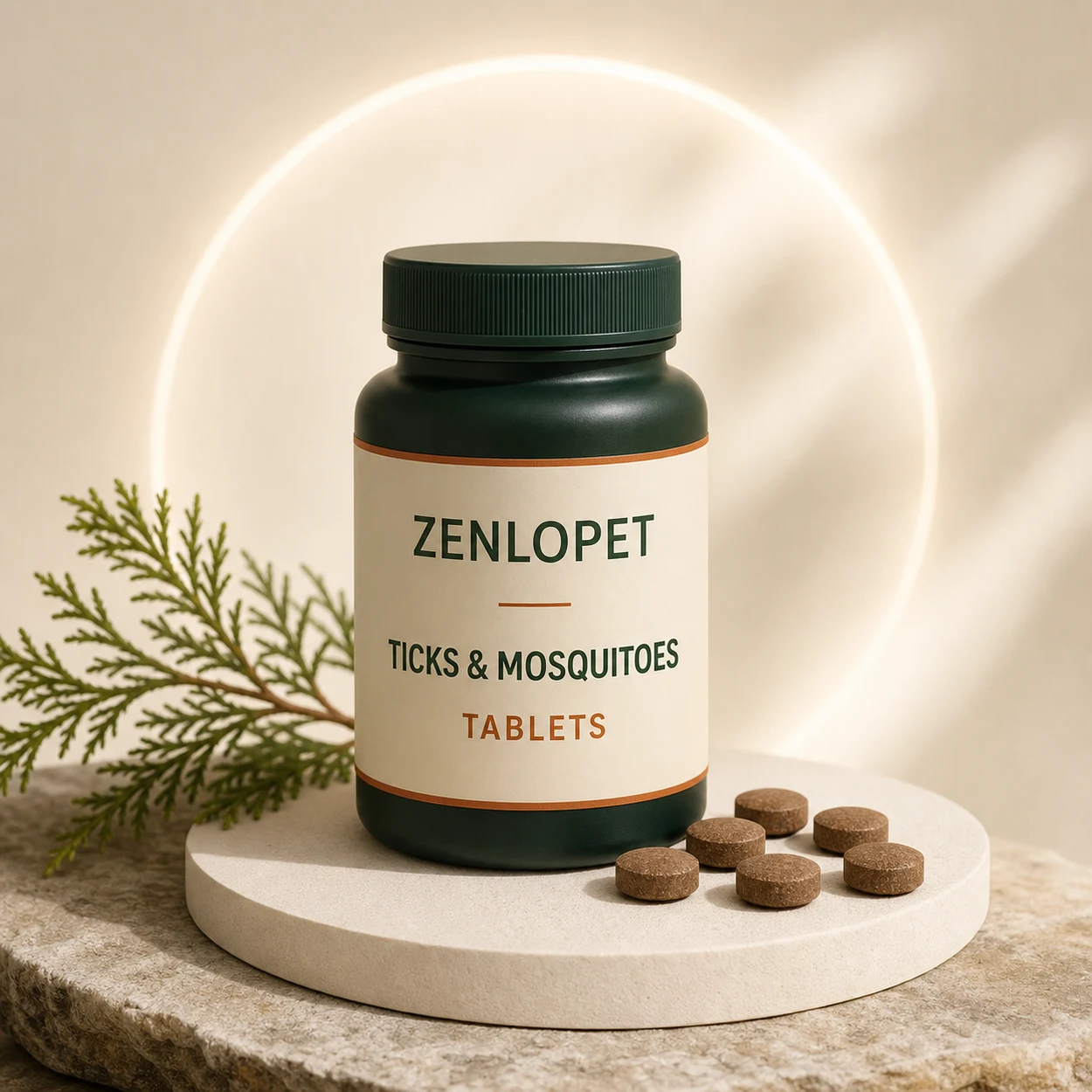 TICKS & MOSQUITOES Tablet OEM pet supplement concept