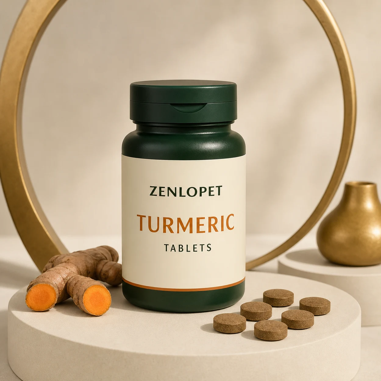 Turmeric Tablet OEM pet supplement concept