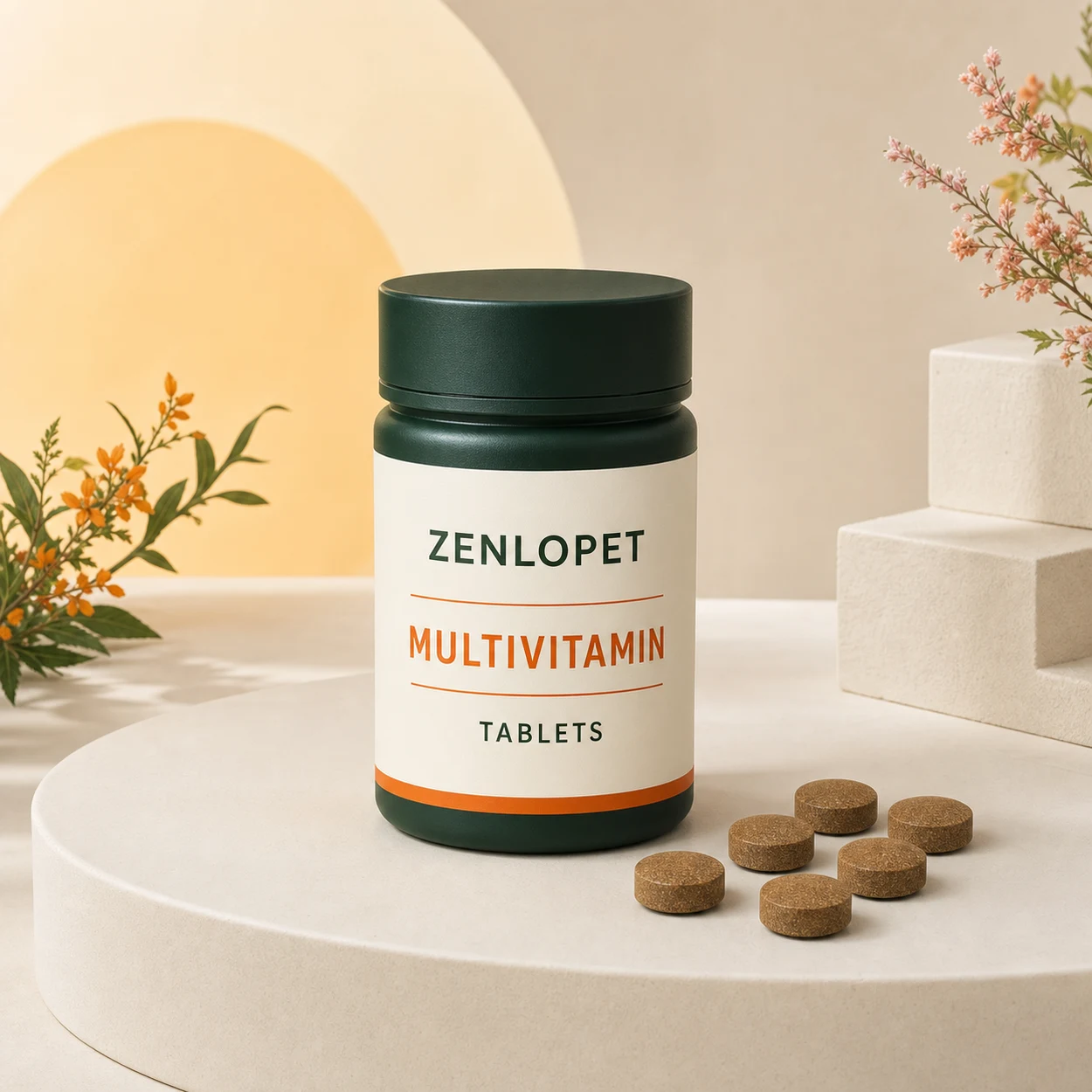 Multivitamin Tablet OEM pet supplement concept