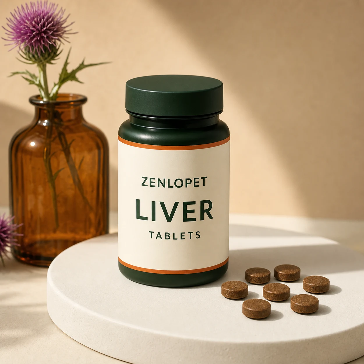 Liver Tablet OEM pet supplement concept