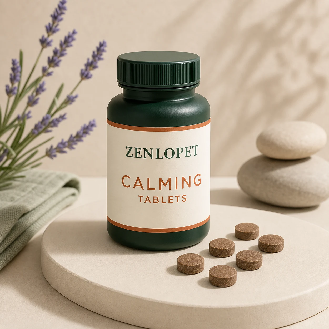 Calming Tablet OEM pet supplement concept